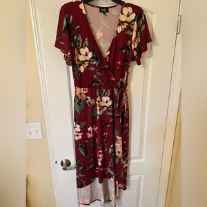 By&By Xl floral High-Low Dress